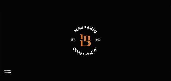 Al-Mashareq馬沙里克房地產的品牌設計與標識